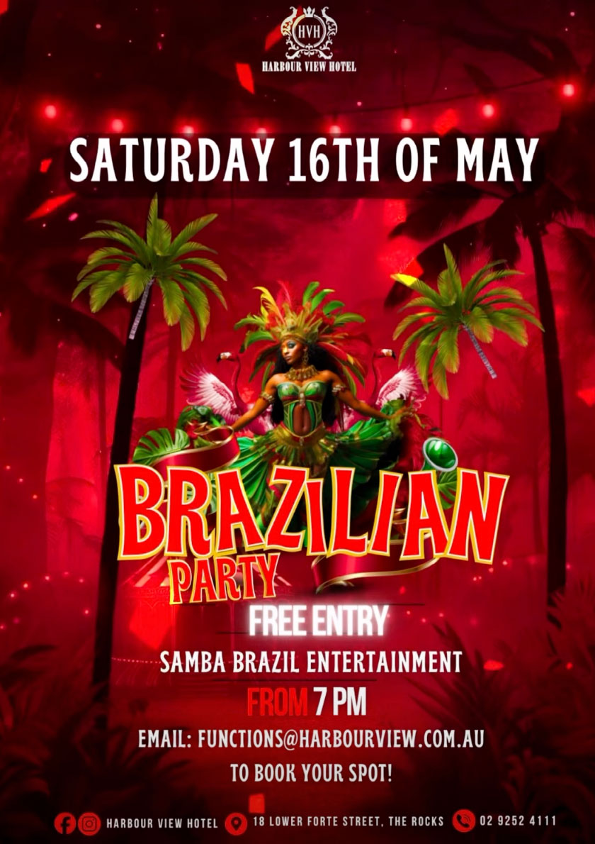 Brazilian Party Night • Harbour View Hotel