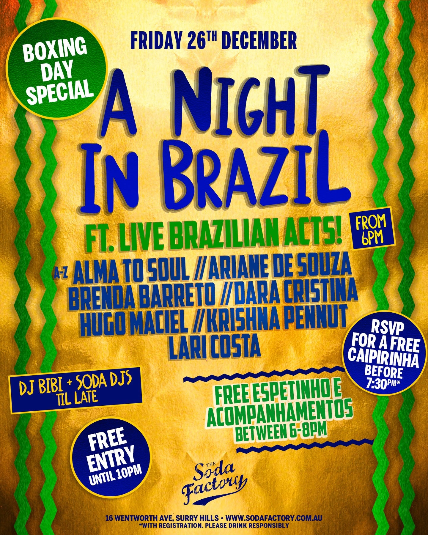 A Night In Brazil Boxing Day Special