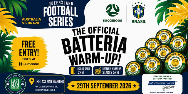 The Official Batteria Warm-Up (Esquenta) - BRA x AUS